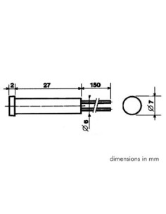VOYANT ROND 7mm 24V ORANGE 2