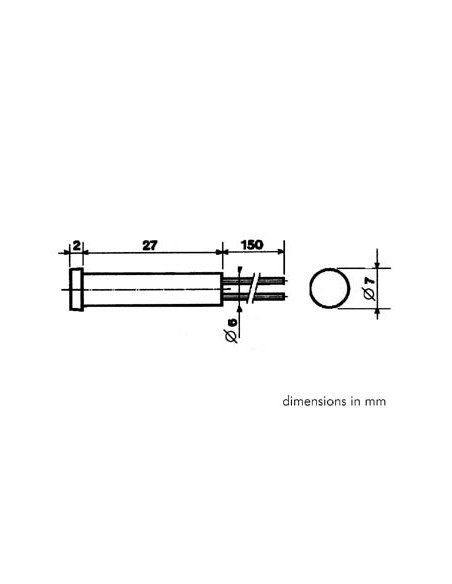 KONTROLL-LAMPE - TRANSPARRENT - 24 V - 7 mm
