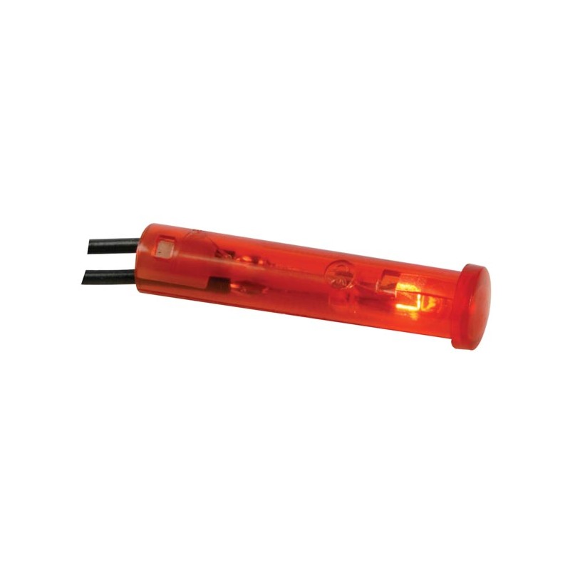ROUND 7mm PANEL CONTROL LAMP 24V RED