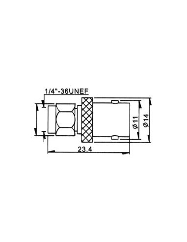 SMA-STECKER / BNC-BUCHSE