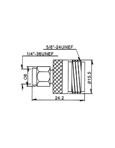 CONNECTEUR SMA MALE VERS N FEMELLE