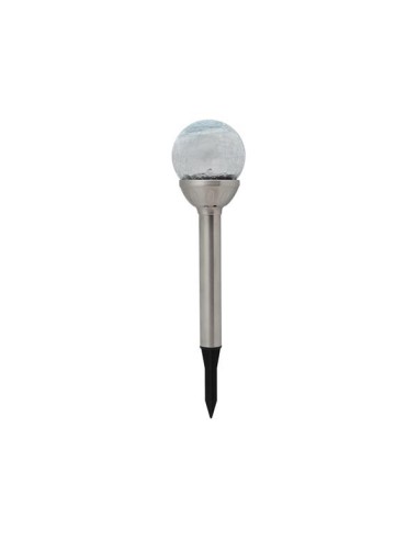 SOLAR LIGHT WITH STAINLESS STEEL POLE - 12 pcs IN DISPLAY