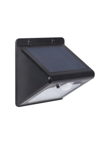 LAMPE SOLAIRE MURALE AVEC CAPTEUR PIR - ÉTANCHE