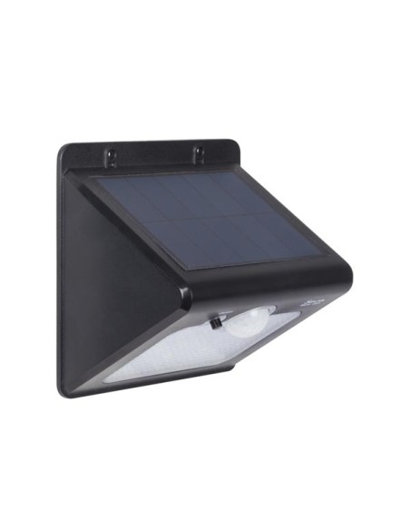 WANDLAMP OP ZONNE-ENERGIE MET PIR-SENSOR - WATERDICHT