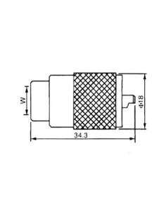 PL259 MANNELIJK TWIST-ON RG213 2