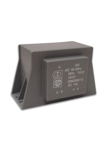 TRANSFORMATOR LAAG PROFIEL 12VA 2 x 12V / 2 x...