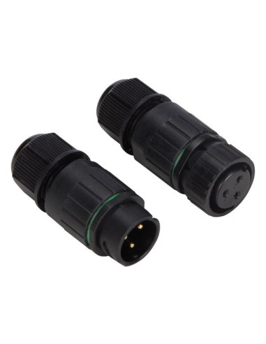 3P CONNECTOR VOOR KABEL - WATERBESTENDIG IP67 - 13A 230V (1 set)