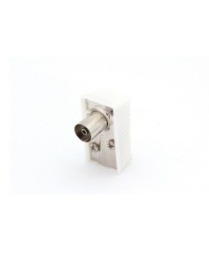 RIGHT-ANGLED TV PLUG 9.5mm/2.3mm - FEMALE - WHITE