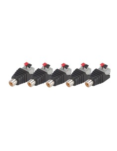 RCA FEMALE TO 2P SPRING TERMINAL (5 pcs) 2