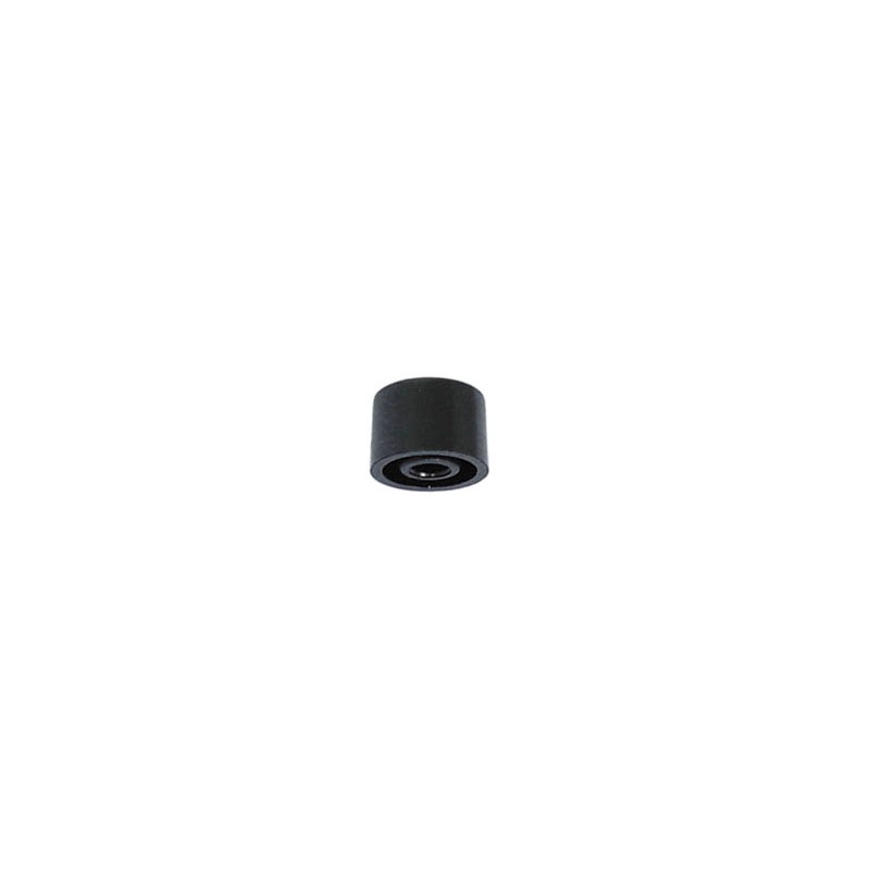 PUSH-BUTTON CAP - BLACK Ø9mm