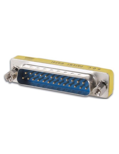 ADAPTADOR CAMBIADOR DE GÉNERO ULTRAPLANO - D25 MACHO A D25 MACHO