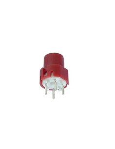 DRUKSCHAKELAAR MET RONDE KNOP 9.0mm ROOD