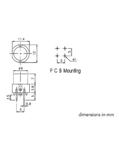 KEY SWITCH ROUND 9.0mm RED 2
