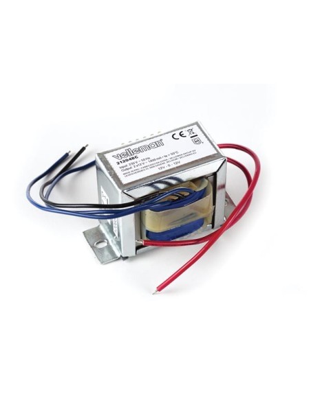 TRANFORMATEUR CHASSIS OUVERT 34 VA 2 x 12 V~ 1400 mA max.