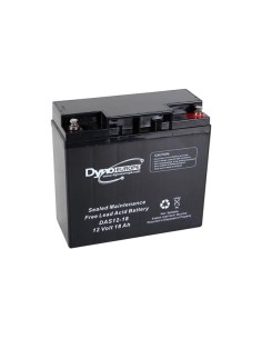LOOD-ZUUR-ACCU 12 V - 18 Ah 180 x 76 x 167 mm
